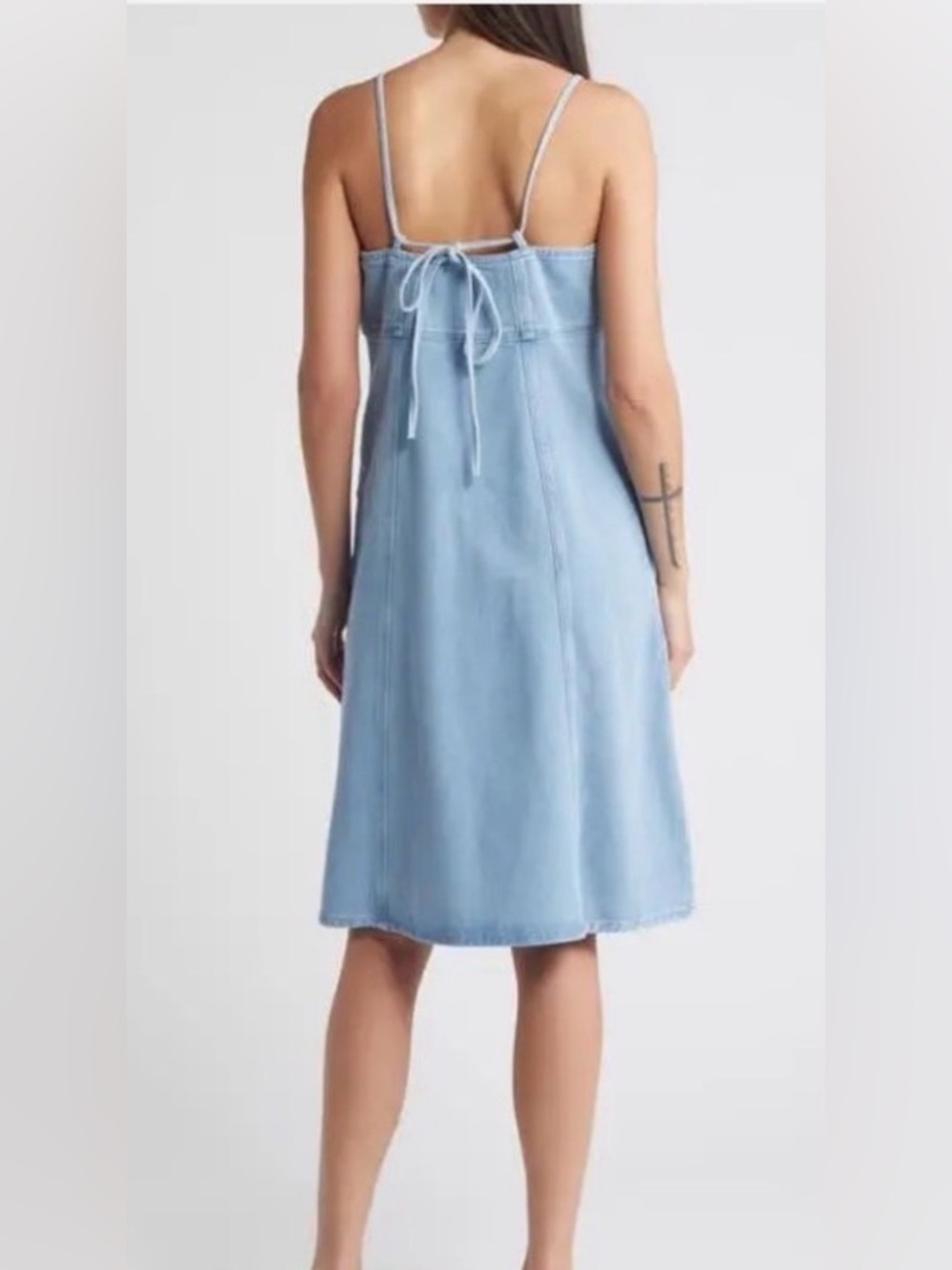 Treasure & Bond Blue Denim Midi Sundress - Picture 2 of 9